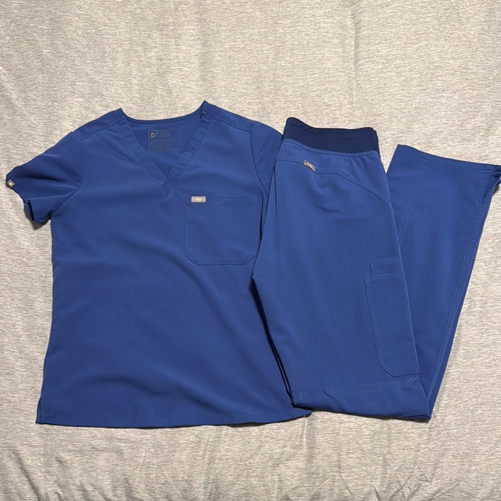 FIGS Denim Scrub Set